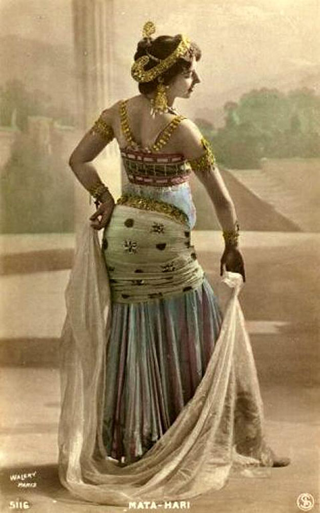 Postcard of Mata Hari in Paris